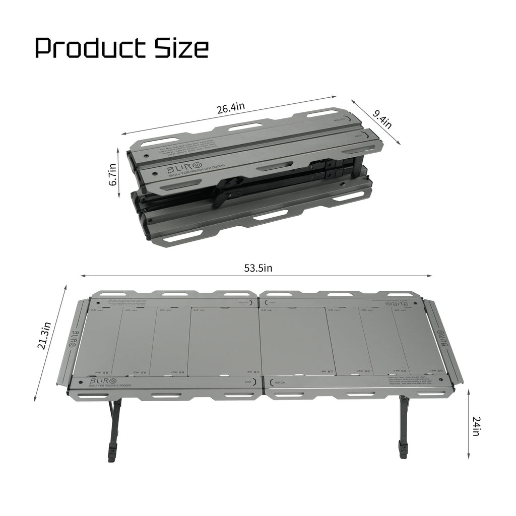 5-unit IGT Modular Table | Lightweight Aluminum Outdoor Table