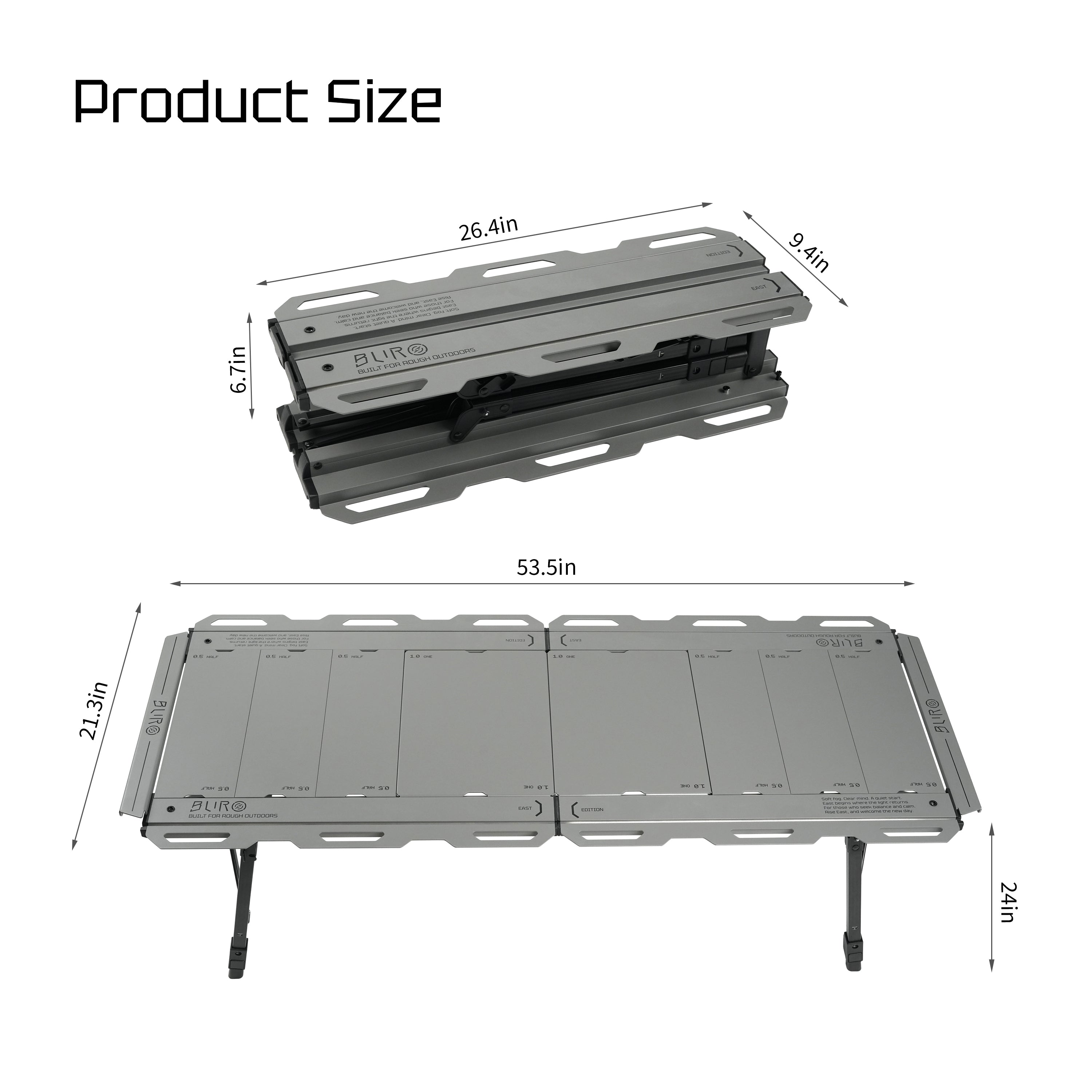 5-unit IGT Modular Table | Lightweight Aluminum Outdoor Table